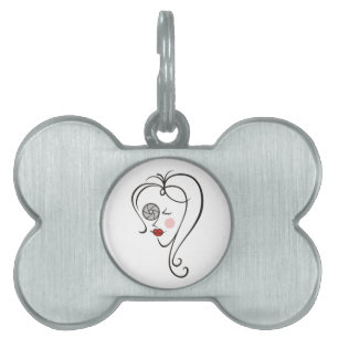 Female Photographer Pet Name Tag