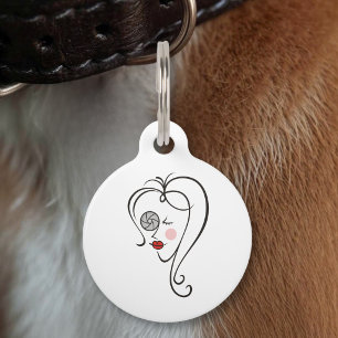 Female Photographer Pet Tag
