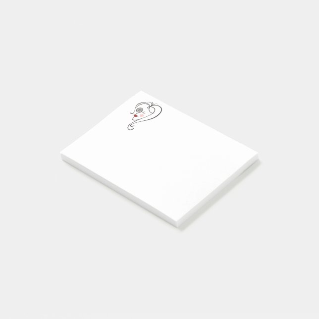 Female Photographer Post-it Notes (Angled)