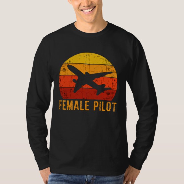 Female Pilot Definition  Aviation  3 T-Shirt (Front)