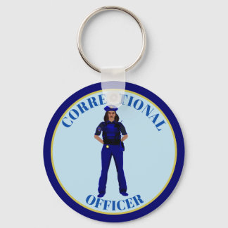 Female Police Officer Key Ring