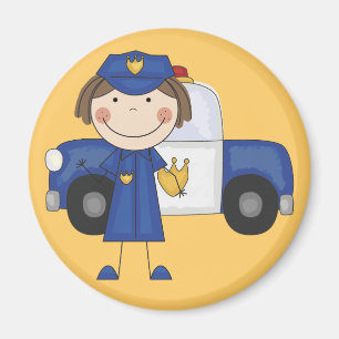 Female Police Officer Tshirts and Gifts Magnet
