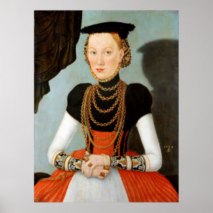 Female Portrait - Cranach the Younger - c1564 Poster