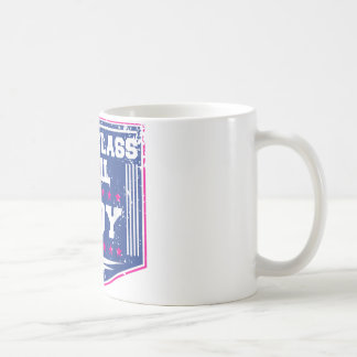 Female Postal Worker First Class Mail Lady Stamp  Coffee Mug