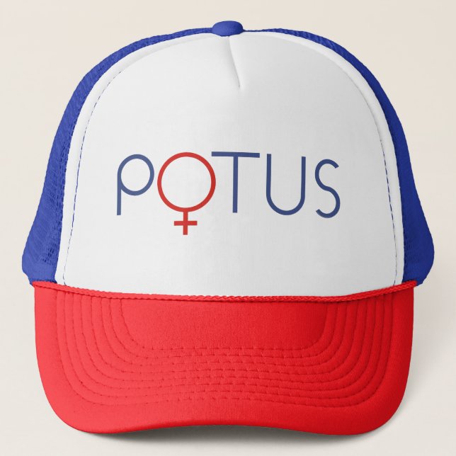 Female POTUS cap hat Madam President woman (Front)