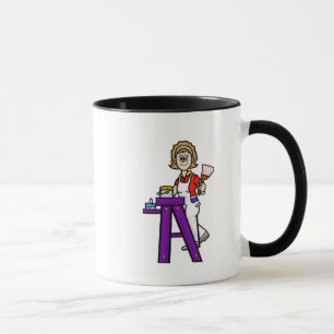 Female Professional Painter Mug