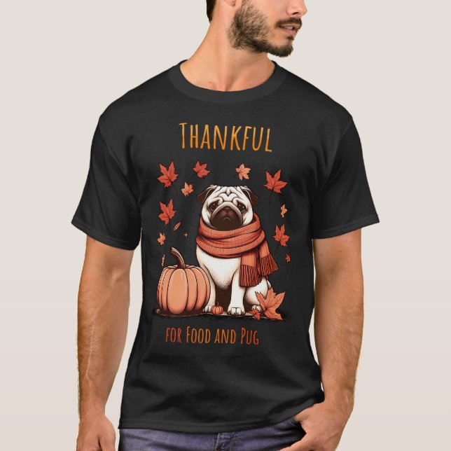Female Pug Dog T-Shirt (Front)