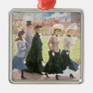 Female pupils for Confirmation Metal Tree Decoration