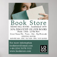 Female Reader, Book Store Advertising