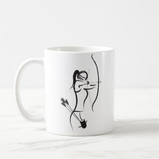 Female Recurve Archer Coffee Mug