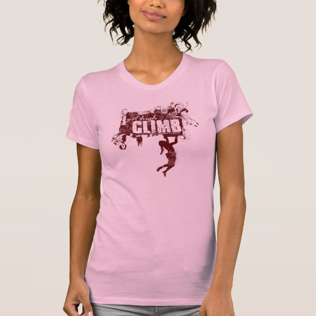 Female Rock Climbing tee (Front)