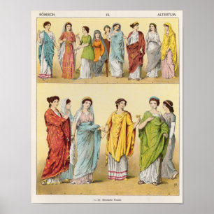 Female Roman Dress Poster