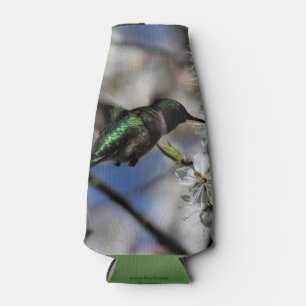 Female Ruby Throated Hummingbird Bottle Cooler