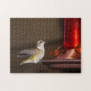 Female Ruby-throated Hummingbird Jigsaw Puzzle