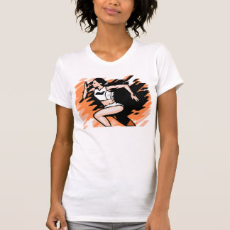 Female Runner Illustration T-Shirt