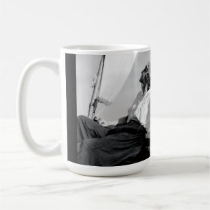 Female Sailor Black and White Photo Coffee Mug