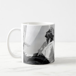 Female Sailor Black and White Photo Coffee Mug