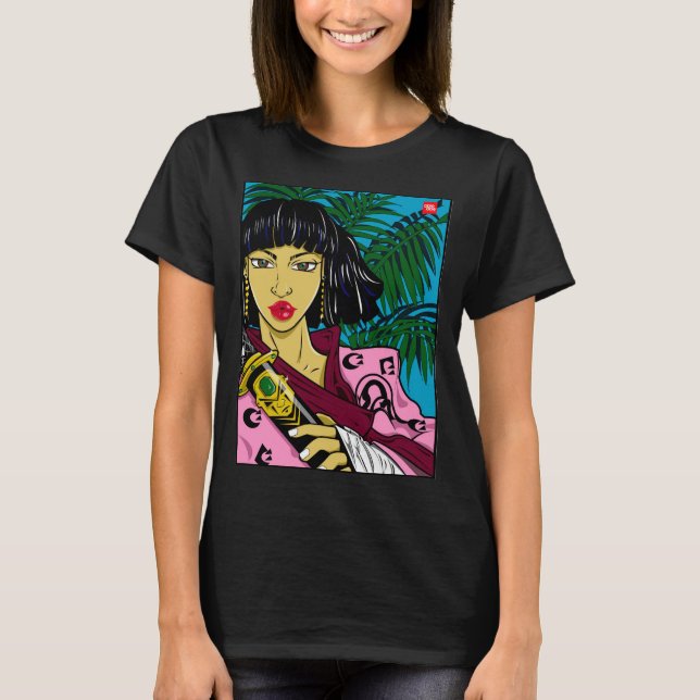 FEMALE SAMURAI graphic t shirt (Front)