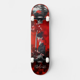 Female Samurai Skateboard 