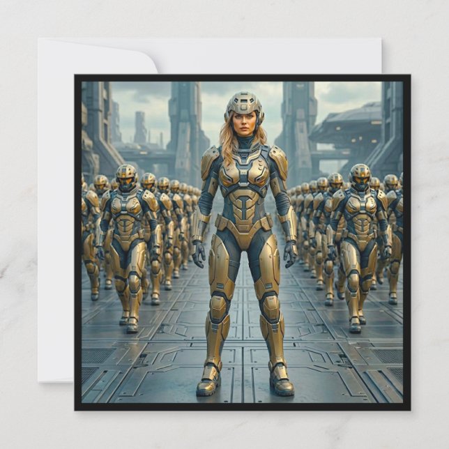 Female Sci-Fi Character No. 1 Card (Front)