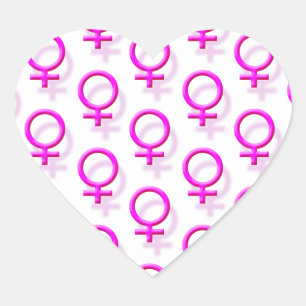 Female Sex-Symbol Heart Sticker