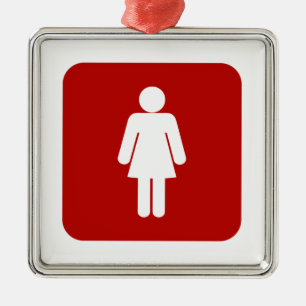Female Sign Metal Tree Decoration