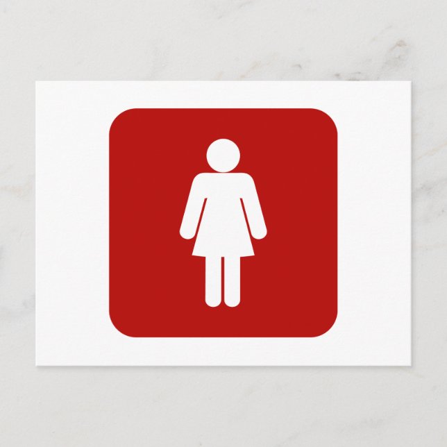 Female Sign Postcard (Front)