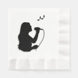Female Singer Napkin