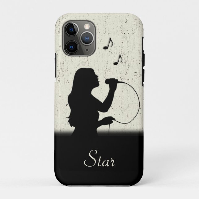 Female Singer Personalised with Name Case-Mate iPhone Case (Back)