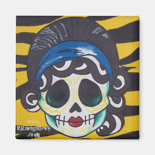 Female Skull Magnet (Front)