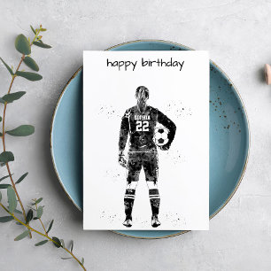 Female Soccer Goalie Card