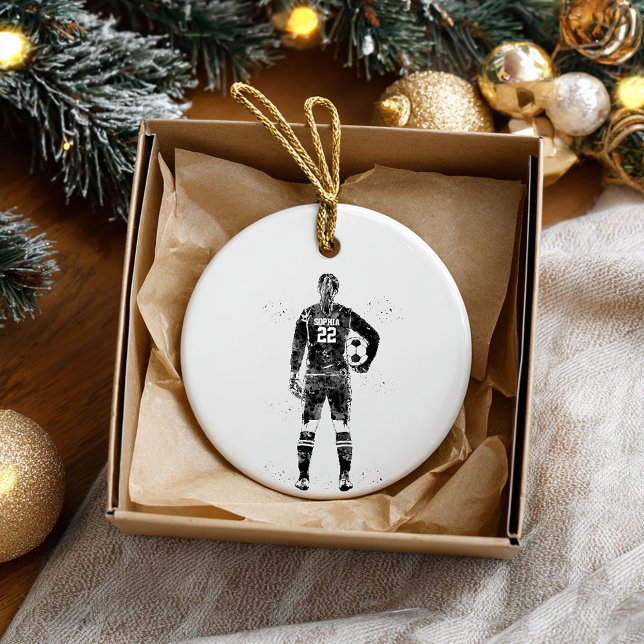 Female Soccer Goalie Ceramic Tree Decoration (Creator Uploaded)
