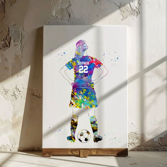 Female Soccer Player  Canvas Print (Creator Uploaded)