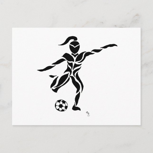 Female Soccer Player Postcard (Front)