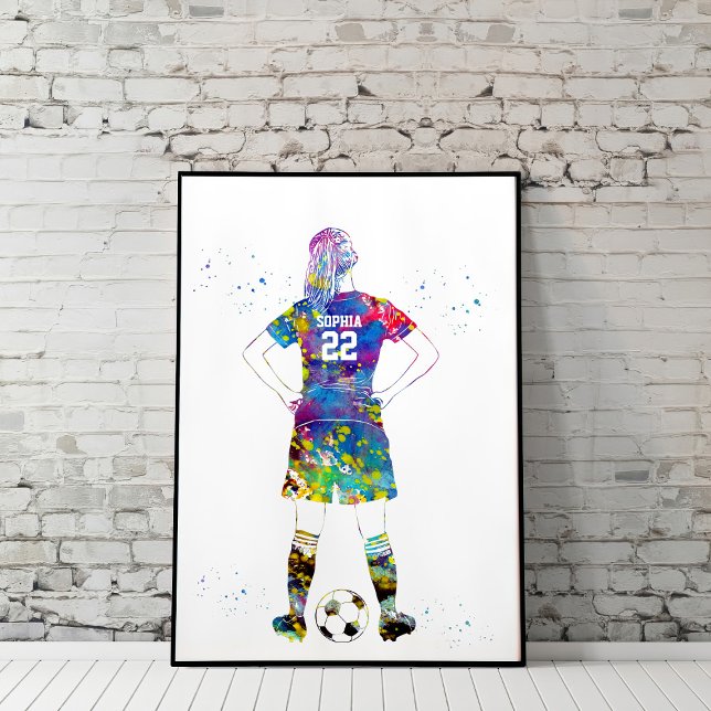 Female Soccer Player  Poster (Creator Uploaded)