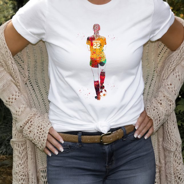 Female Soccer Player  T-Shirt (Creator Uploaded)