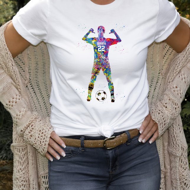 Female Soccer Player T-Shirt (Creator Uploaded)