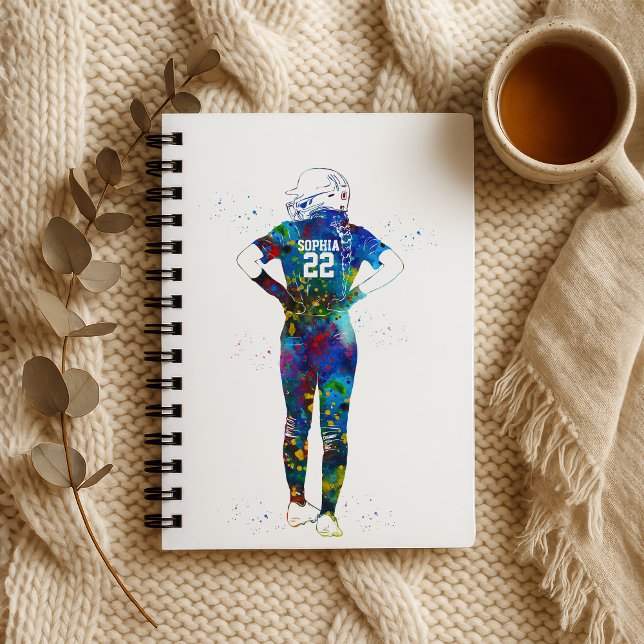 Female Softball Player Notebook (Creator Uploaded)