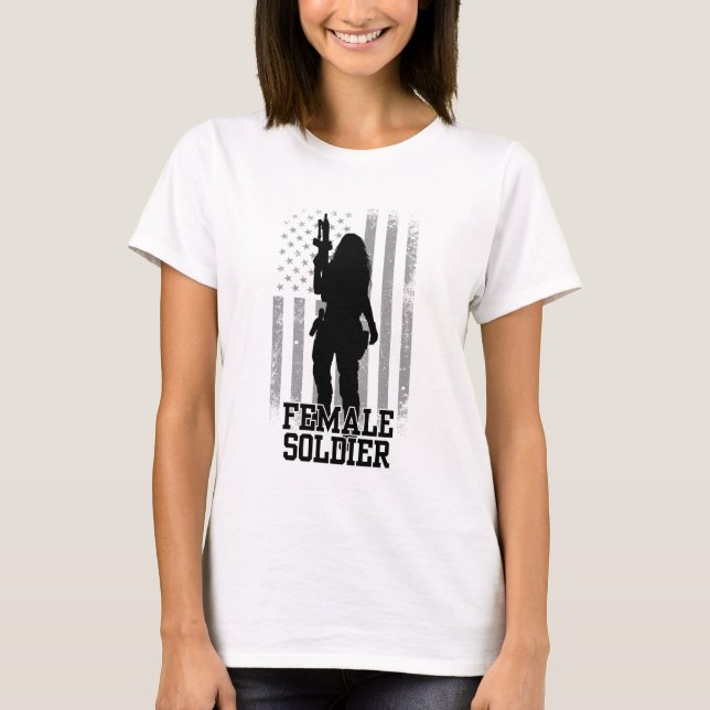Female Soldier T-Shirt (Front)