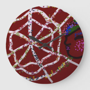 Female Spider Pharaoh Large Clock