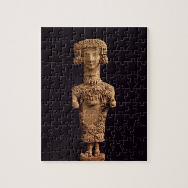Female statuette on a plinth, Puig des Molins necr Jigsaw Puzzle (Vertical)