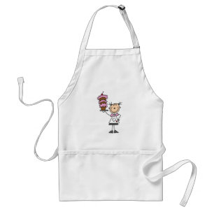 Female Stick Figure Baker Standard Apron
