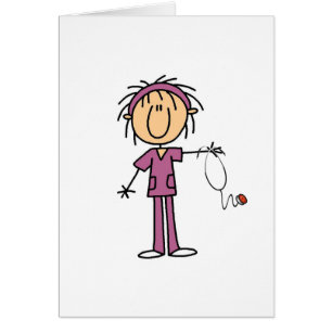 Female Stick Figure Nurse