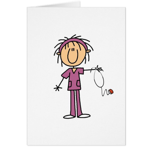 Female Stick Figure Nurse (Front)