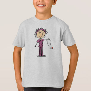 Female Stick Figure Nurse T-Shirt