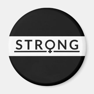 Female Strong Feminist Magnet