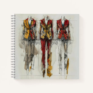 Female Suit Concept Sketch Notebook