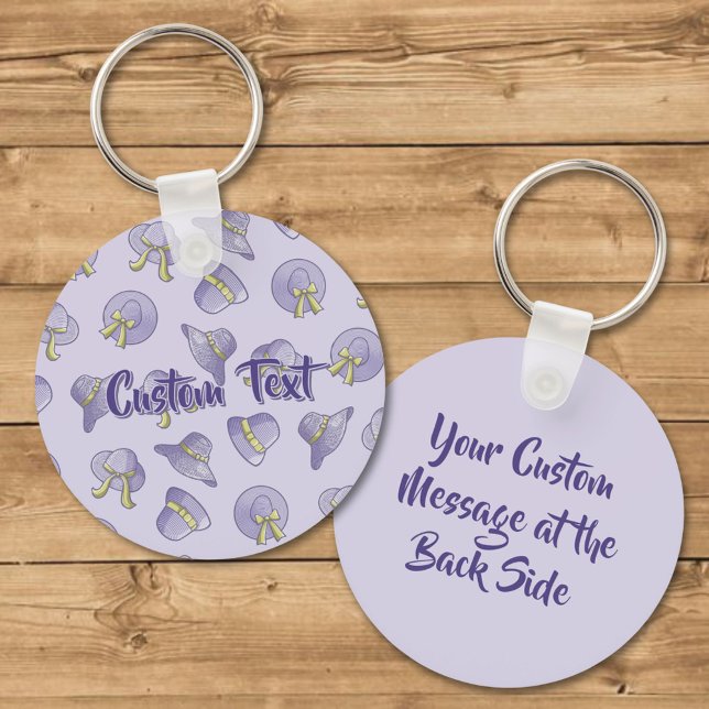 Female Summer Hats Lilac Key Ring (Creator Uploaded)