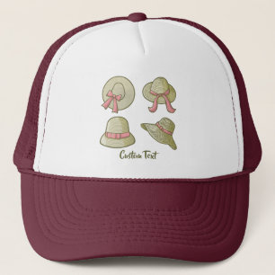 Female Summer Hats Yellow
