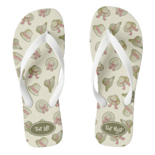 Female Summer Hats Yellow Jandals